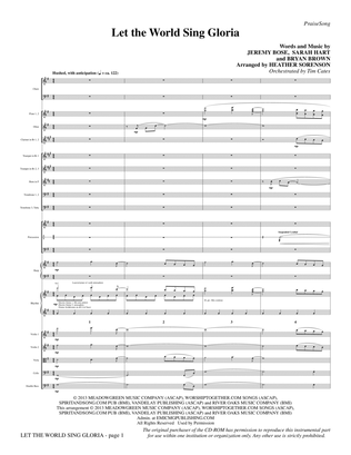 Book cover for Let The World Sing Gloria - Full Score