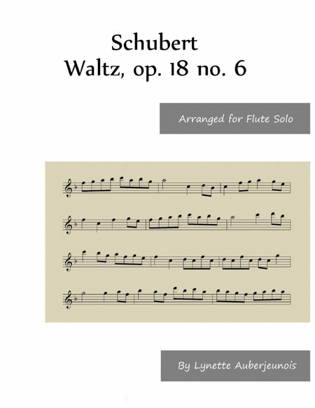 Waltz, op. 18 no. 6 - Flute Solo image number null