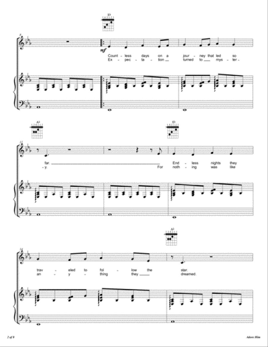Adore Him Voice scores gallery preview page 3