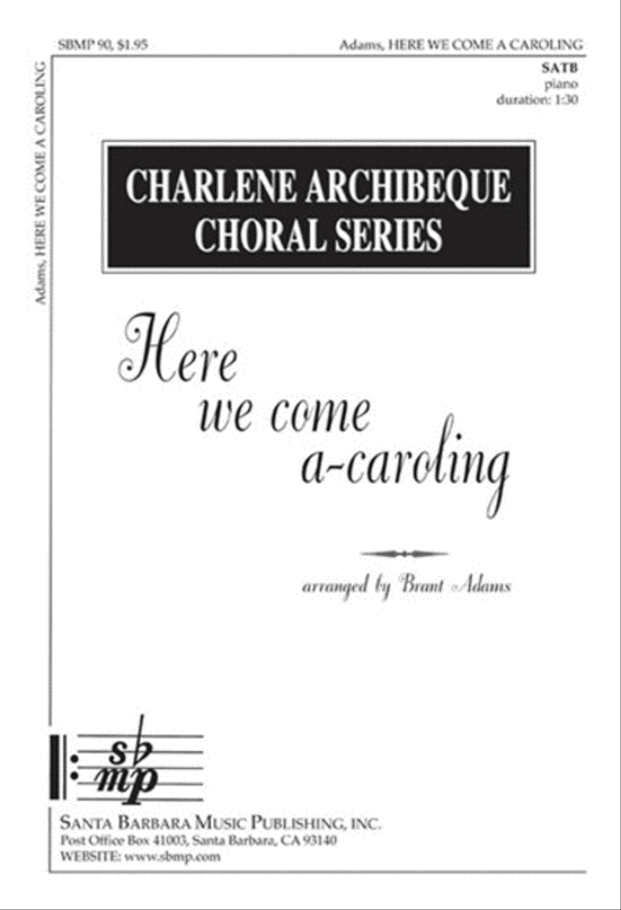 Here we come a-caroling - SATB Octavo 4-Part scores gallery preview page 1