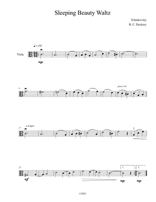 Sleeping Beauty Waltz (Viola Solo)