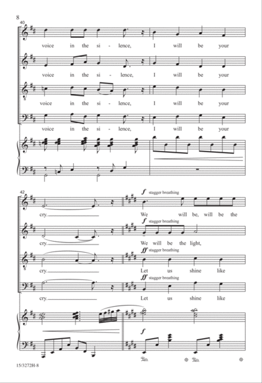 I Will Be the Light I Will Be the Light 4-Part scores gallery preview page 7
