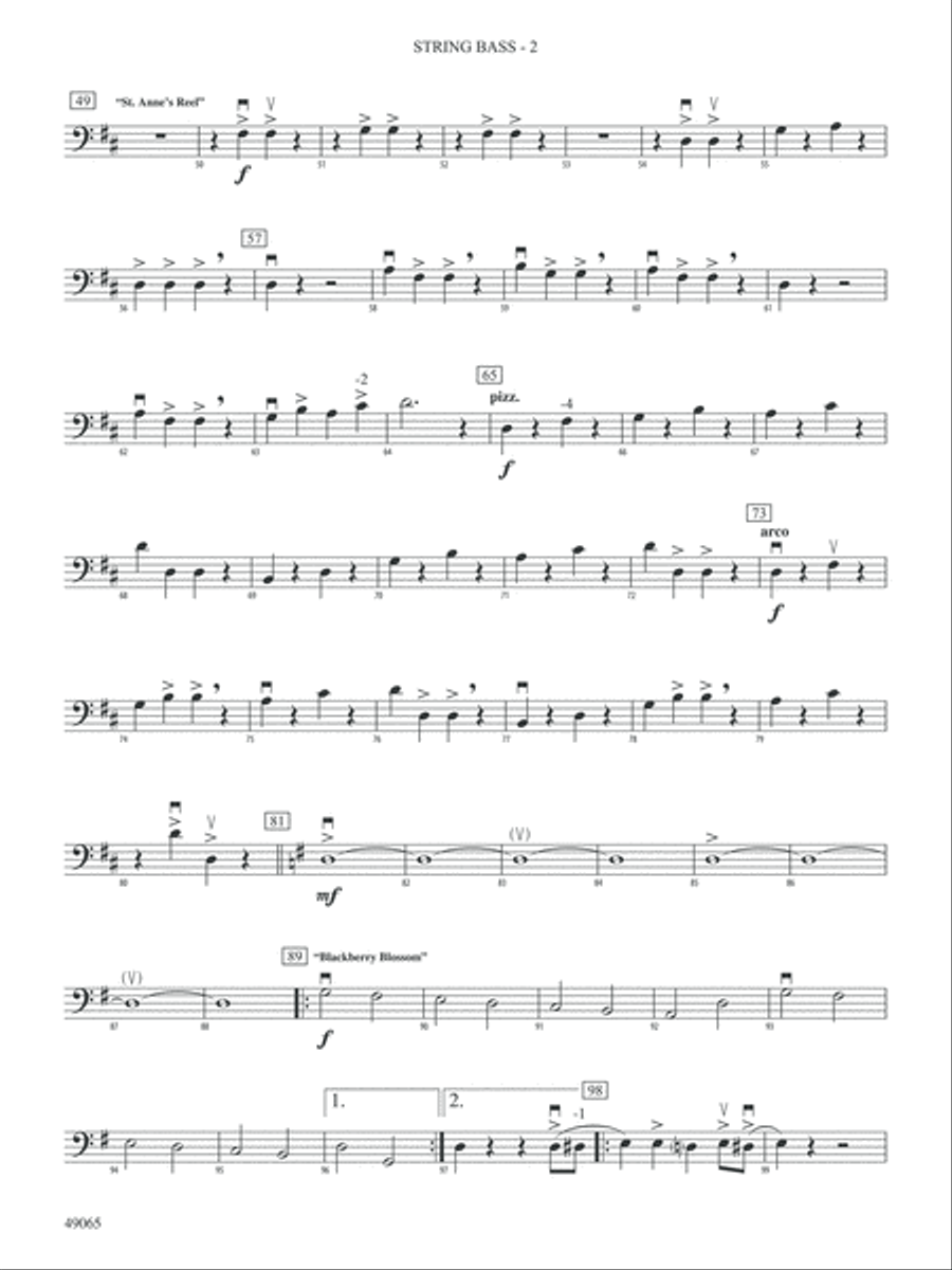 Fiddler's Fortune: String Bass String Orchestra scores gallery preview page 2