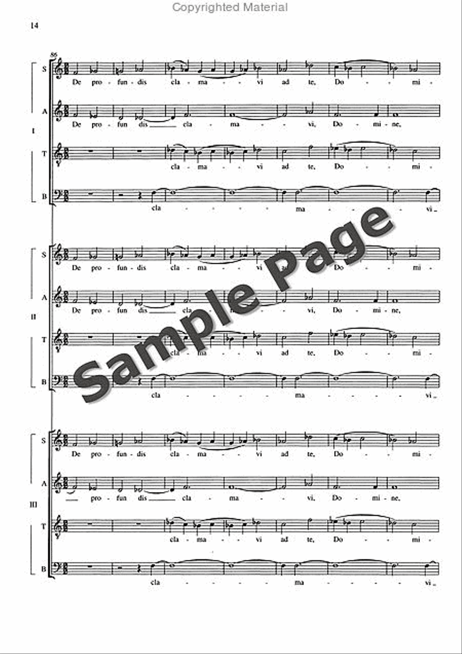 De Profundis De Profundis 4-Part scores gallery preview page 15