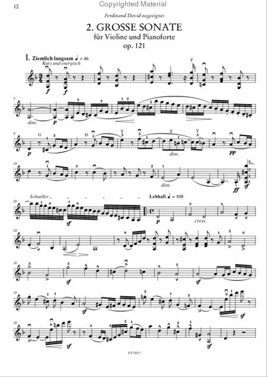 Sonatas for Violin and Piano - Volume 1 Violin Solo scores gallery preview page 6