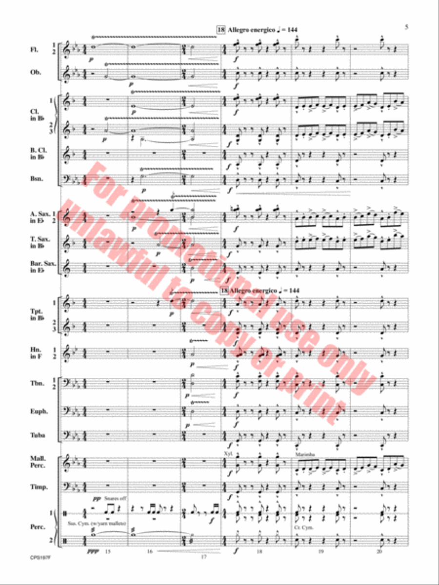 Polar Vortex Concert Band scores gallery preview page 6