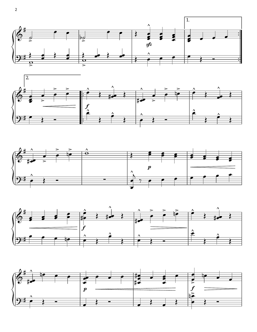 Plink, Plank, Plunk Piano Solo scores gallery preview page 2