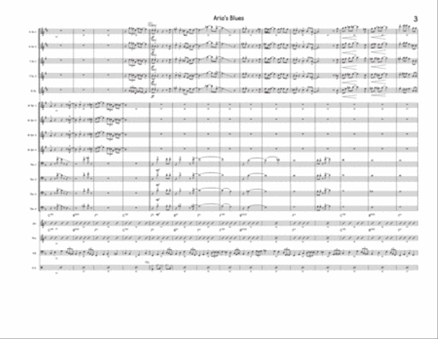 Aria's Blues Jazz Ensemble scores gallery preview page 3