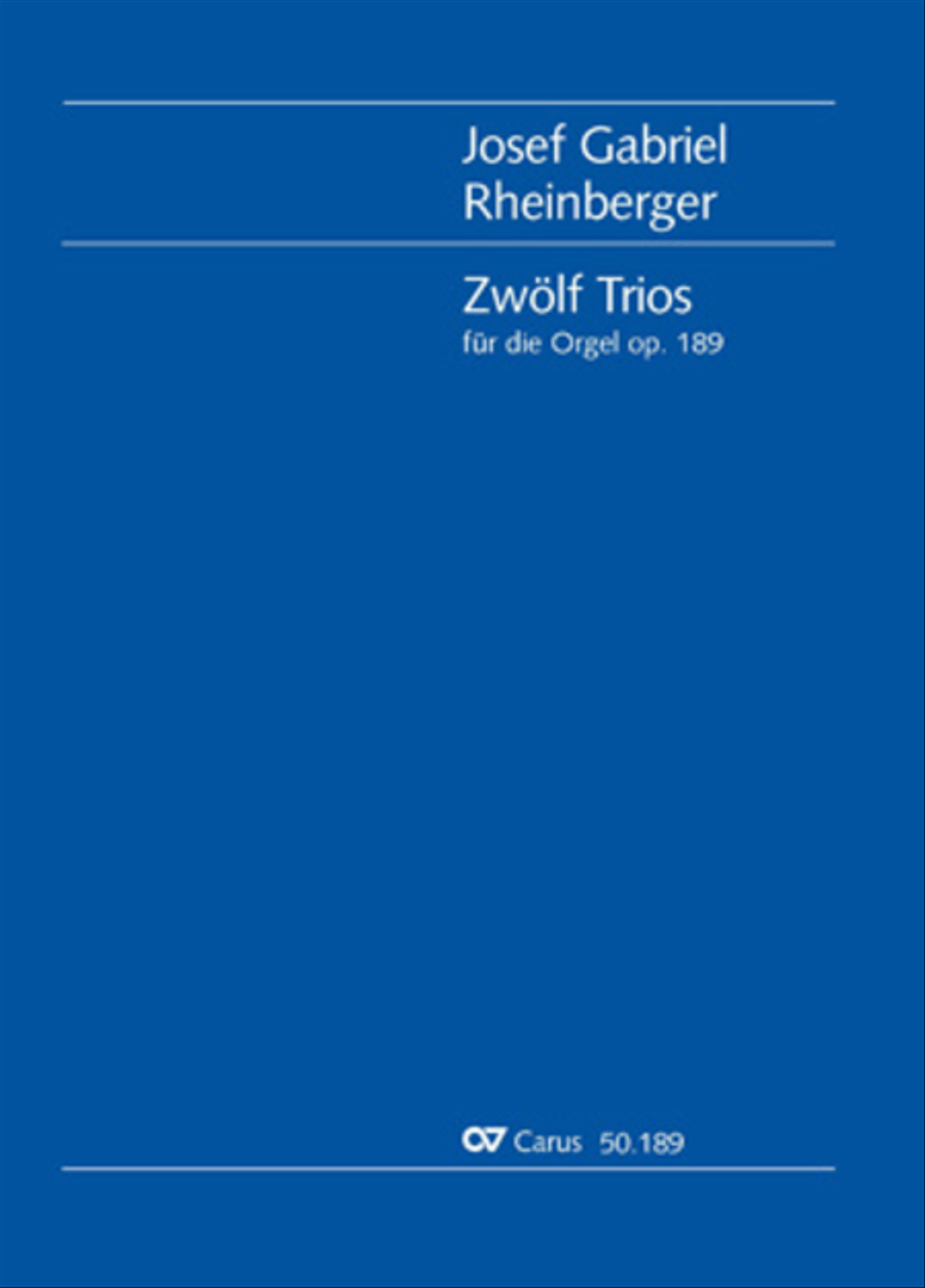 Zwolf Trios fur die Orgel Organ Solo scores gallery preview page 1