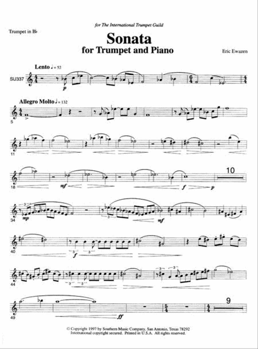 Sonata for Trumpet and Piano