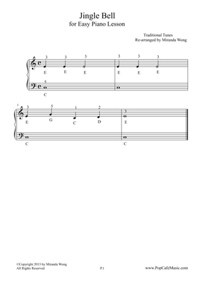 Jingle Bell - Easy Piano Lesson No.2