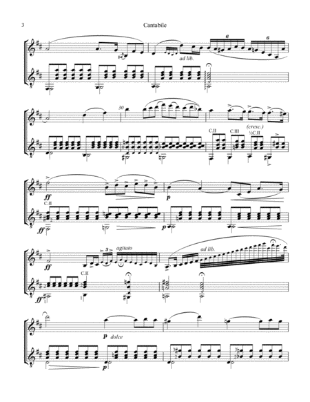 Cantabile Op. 17 for violin and guitar image number null