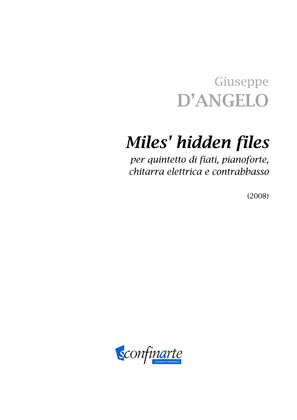 Giuseppe D'Angelo: MILES' HIDDEN FILES (ES-22-042) - Score Only