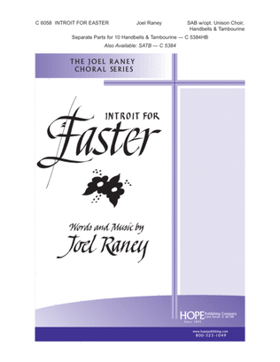 Book cover for Introit for Easter-SAB-Digital Download