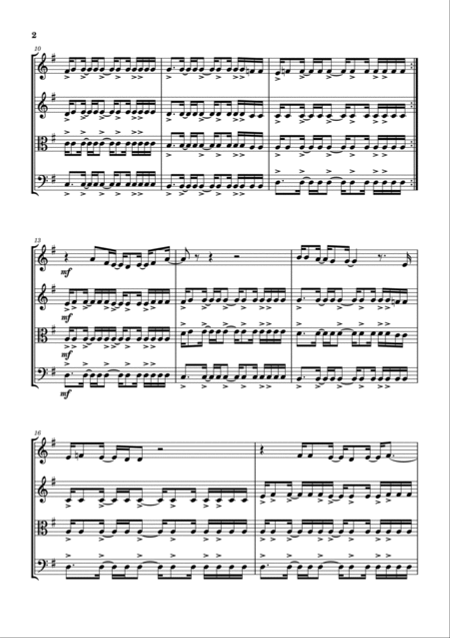 Last Chance To Evacuate Planet Earth Before It Is Recycled String Quartet scores gallery preview page 3