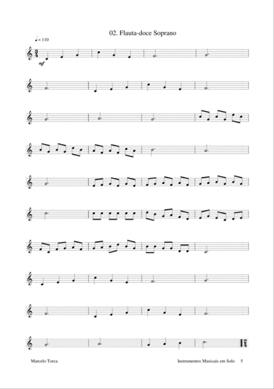 Instrumentos Musicais em Solo e Duo Large Ensemble scores gallery preview page 5