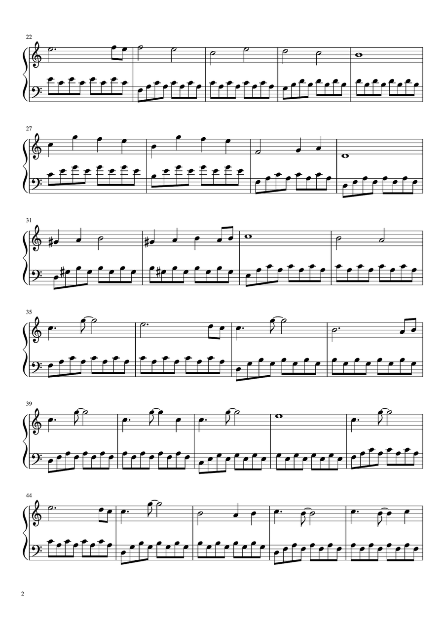 Mélanie Laurent - Début Easy Piano scores gallery preview page 2