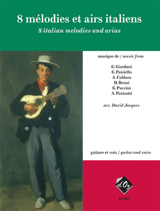 Book cover for 8 mélodies et airs italiens