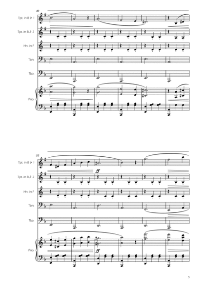 Dmitri Shostakovich - Second Waltz - Brass Quintet w/ Piano image number null