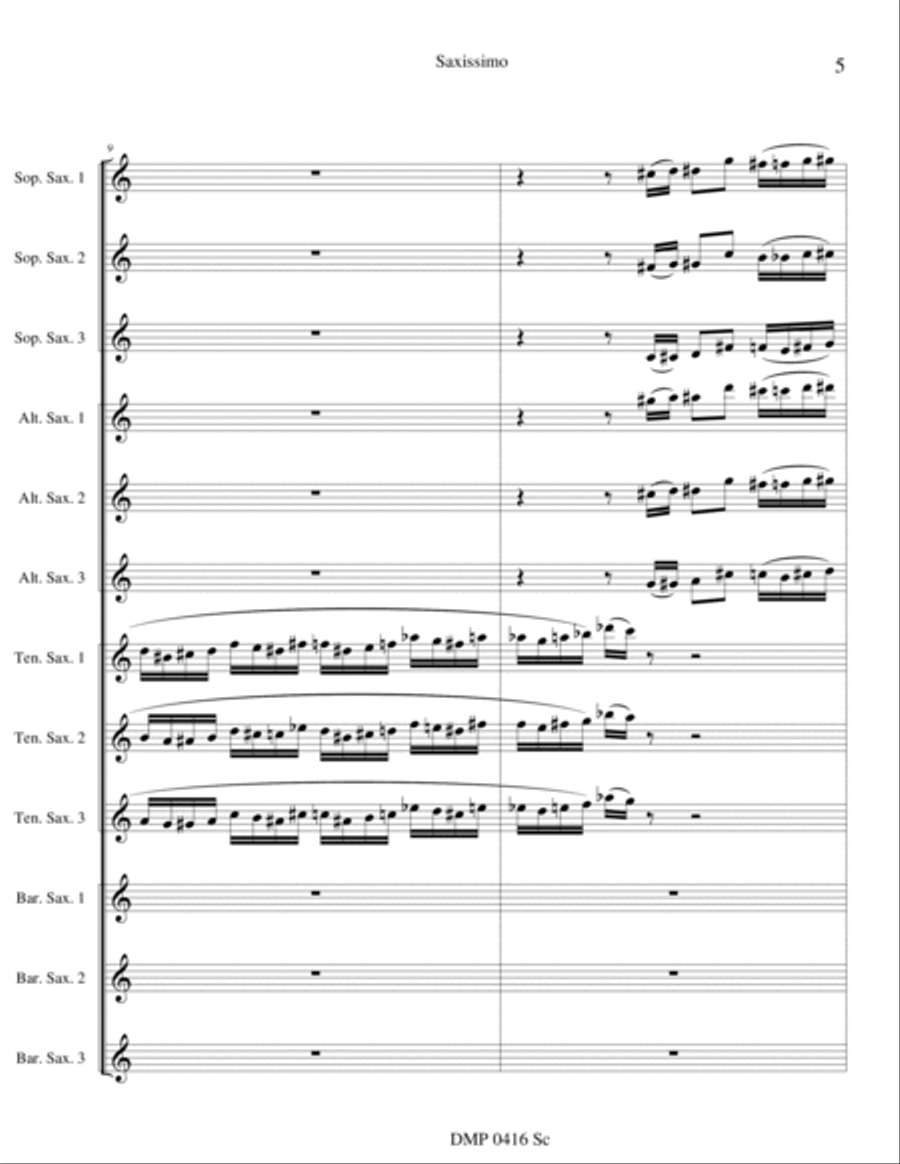 Saxissimo 4-Part scores gallery preview page 6