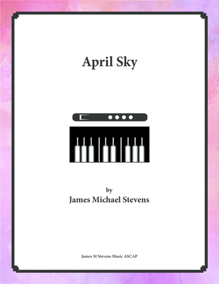 Book cover for April Sky - Alto Flute & Piano