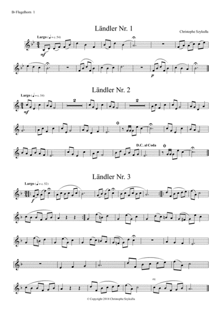 Three Ländler for Brass Quintet image number null