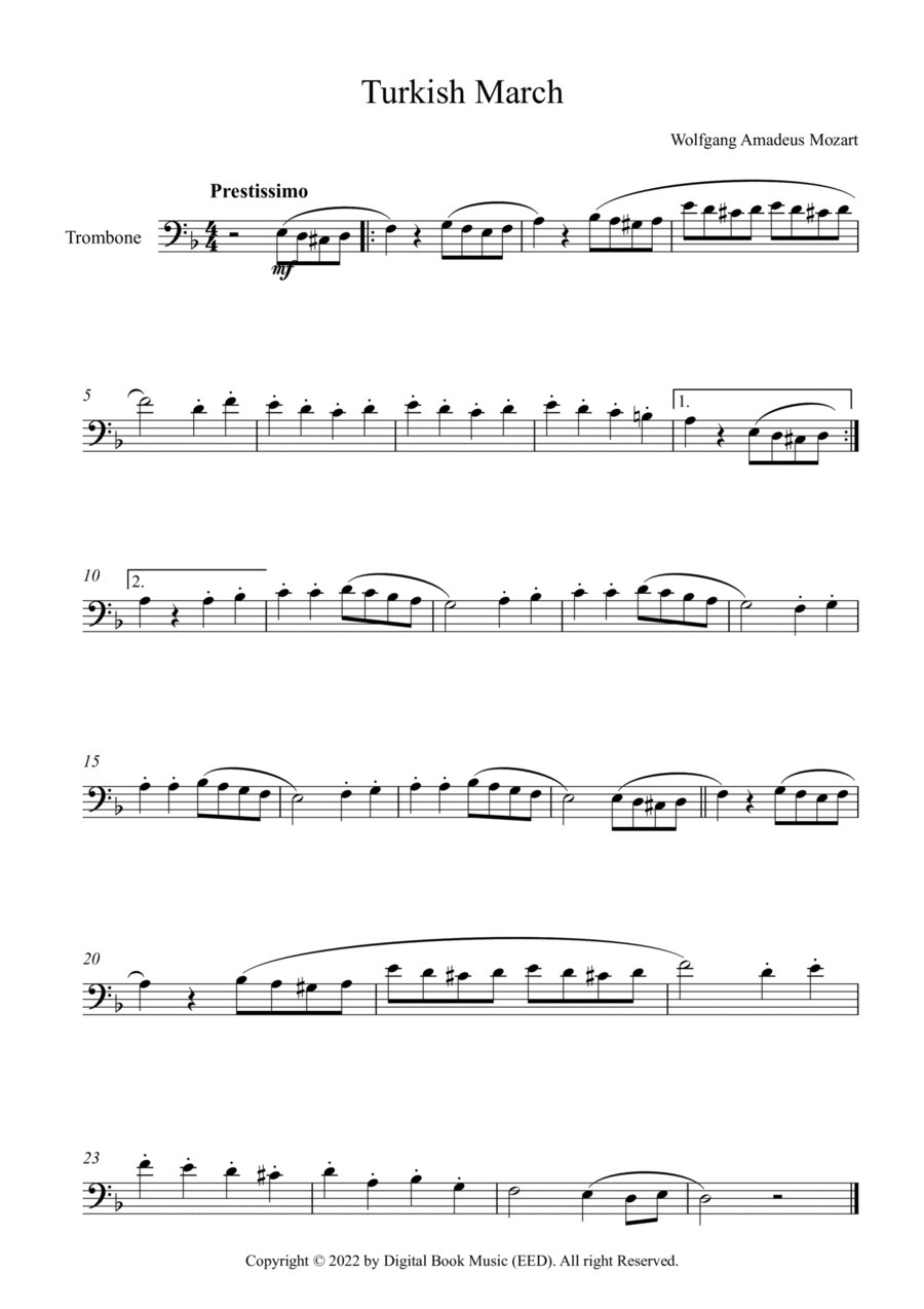 Mozart trombone hotsell