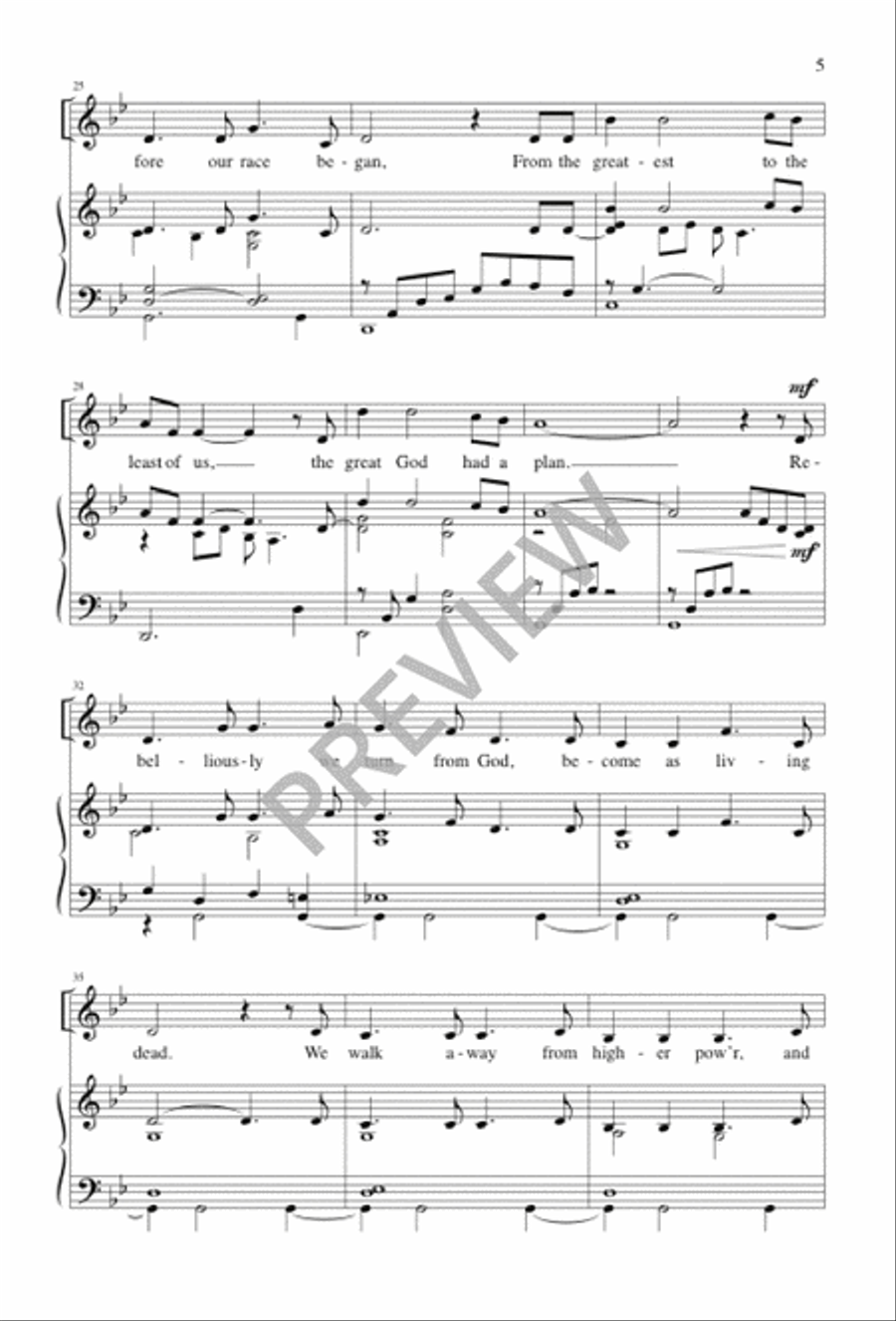 There Is Nothing Left to Fear 4-Part scores gallery preview page 5