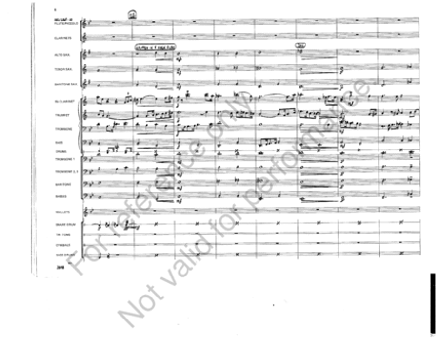At A Dixieland Jazz Funeral Marching Band scores gallery preview page 6