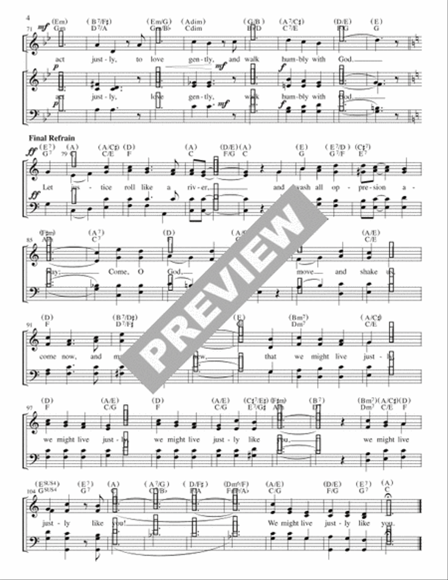 Let Justice Roll Like a River - Guitar edition Guitar scores gallery preview page 5