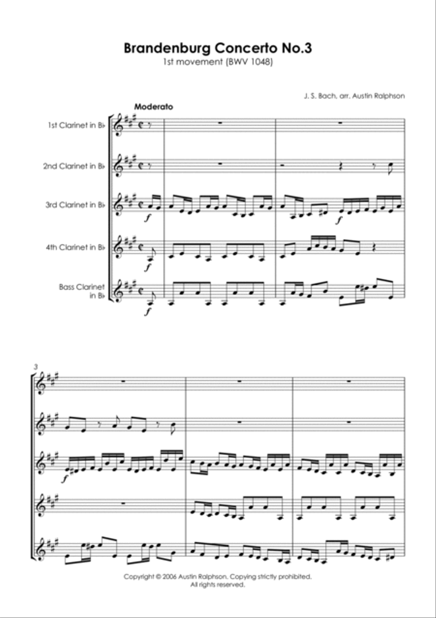 COMPLETE clarinet quintet music mega-bundle book - pack of 26 essential pieces (volumes 1 and 2) Clarinet Quintet scores gallery preview page 6