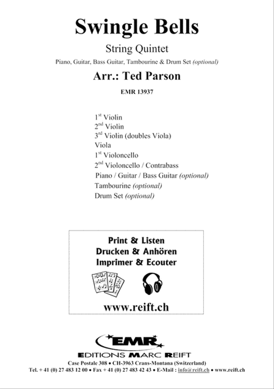 Swingle Bells Swingle Bells String Quintet scores gallery preview page 2