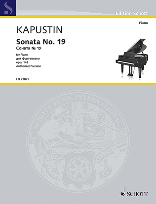 Book cover for Sonata No. 19