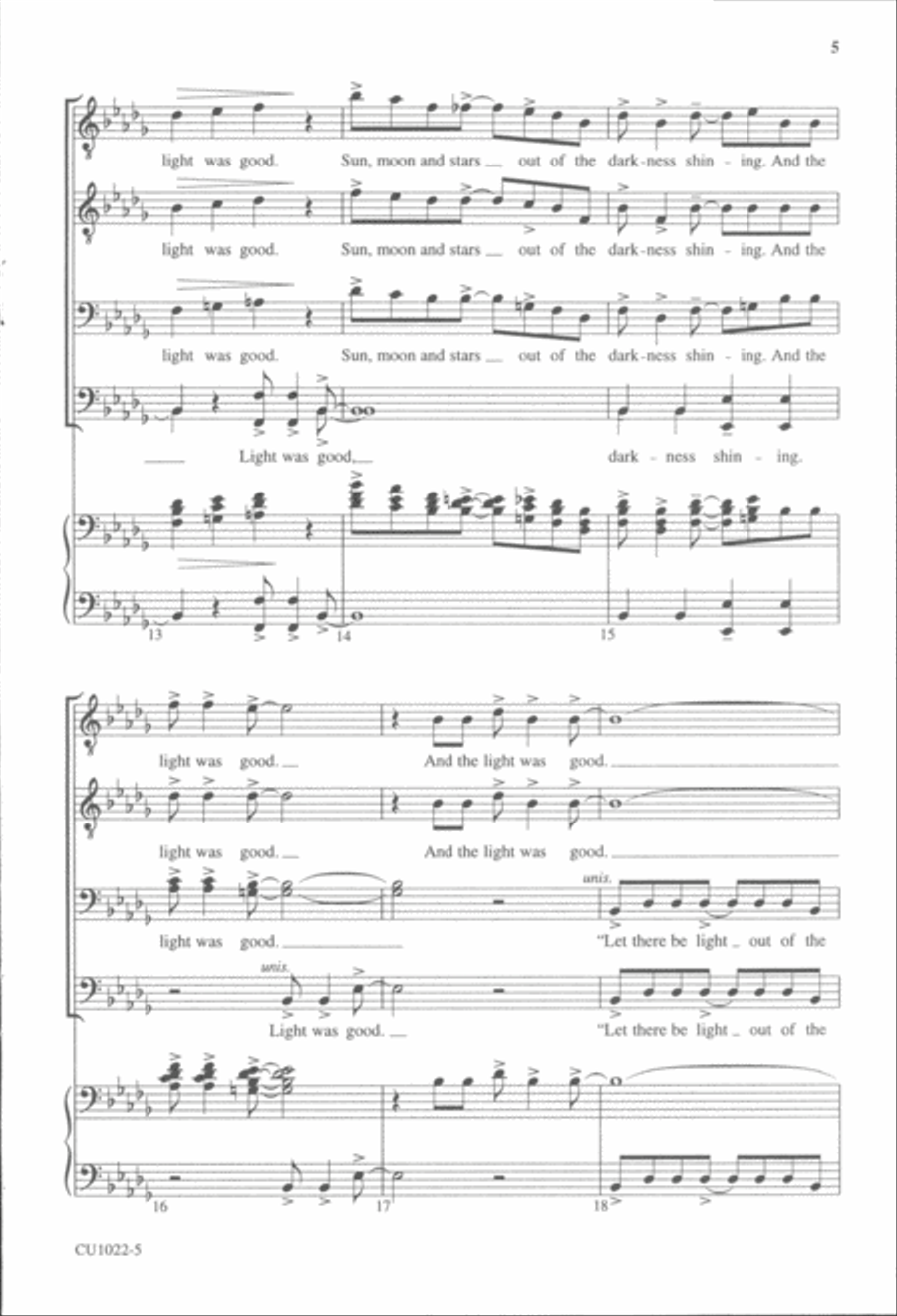 Let There Be Light - TTBB TTBB scores gallery preview page 4