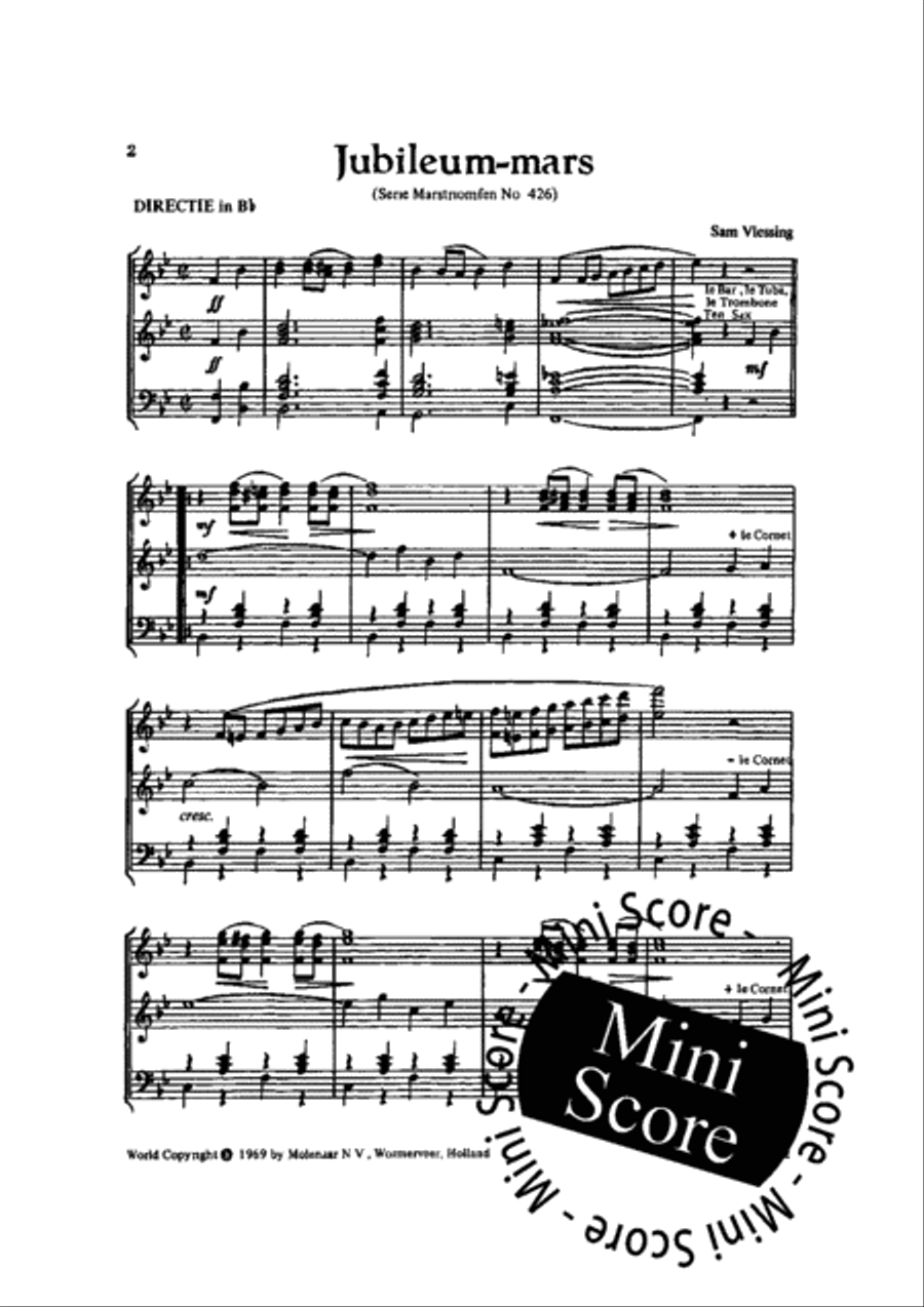 Jubileum Mars Concert Band scores gallery preview page 5