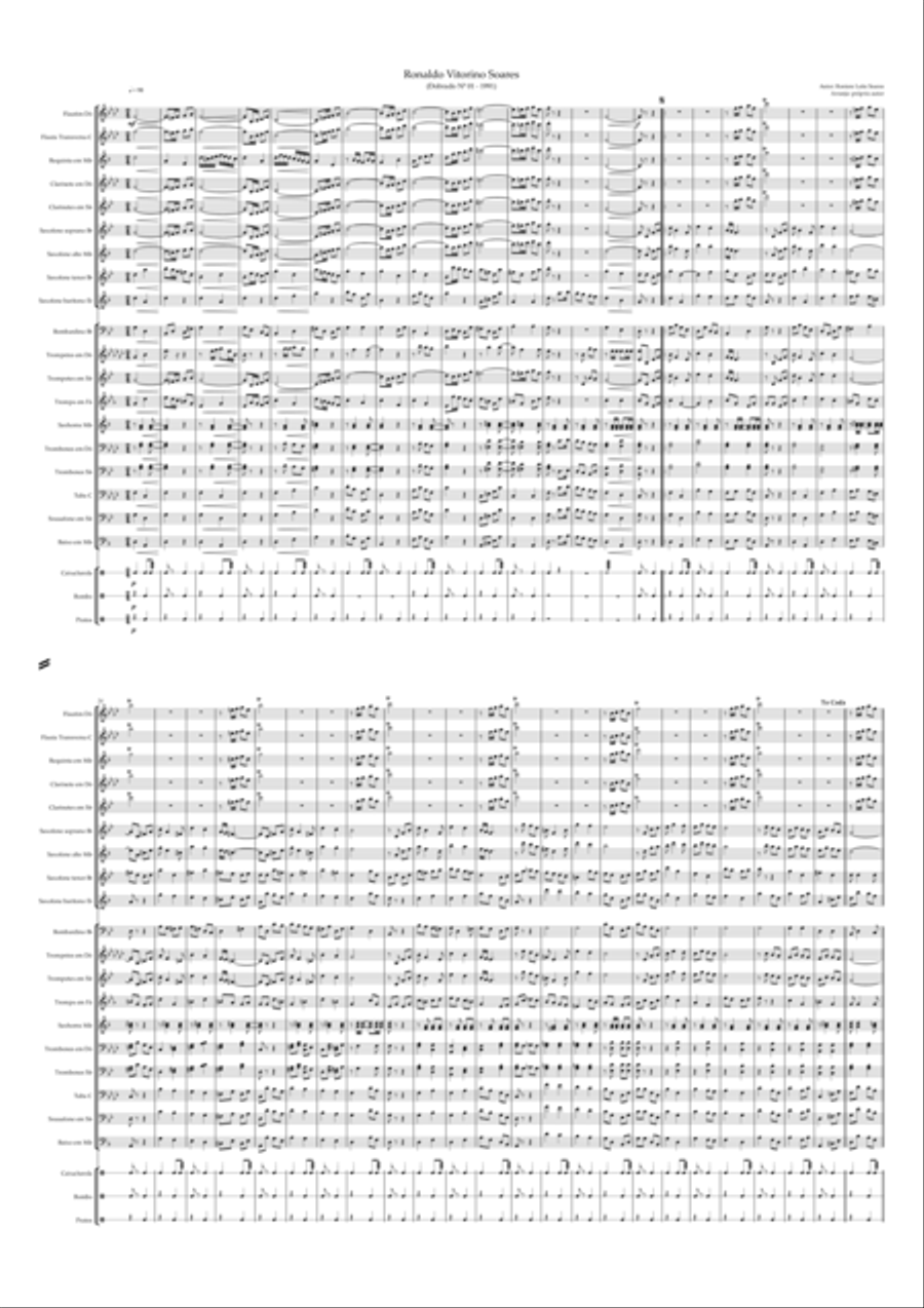 Ronaldo Vitorino Soares Concert Band scores gallery preview page 2