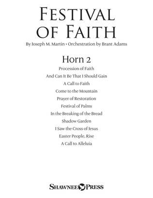 Book cover for Festival of Faith - F Horn 2