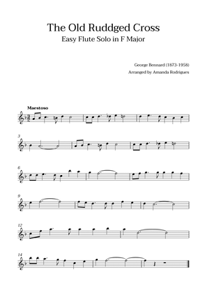 Book cover for The Old Rugged Cross in F Major - Easy Solo Flute