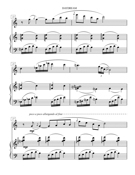 Daydream - from 'Scenes from Childhood' for Violin & Piano image number null