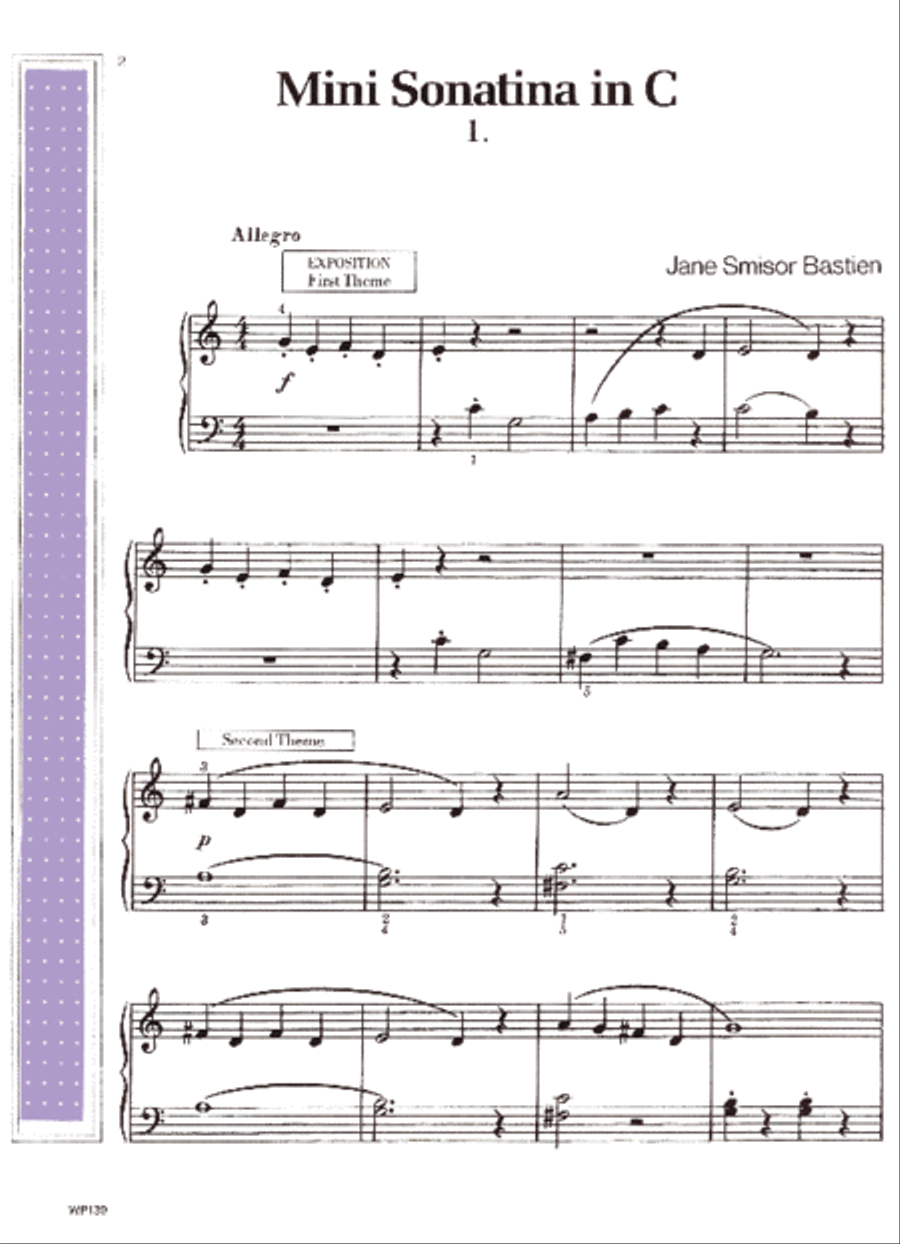 Three Mini Sonatinas Piano Method scores gallery preview page 2