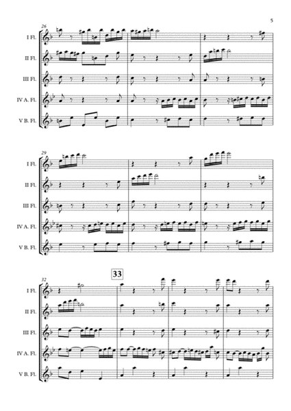 Praeludium BWV 548 (Johann Sebastian Bach) Flute Choir arr. Adrian Wagner image number null