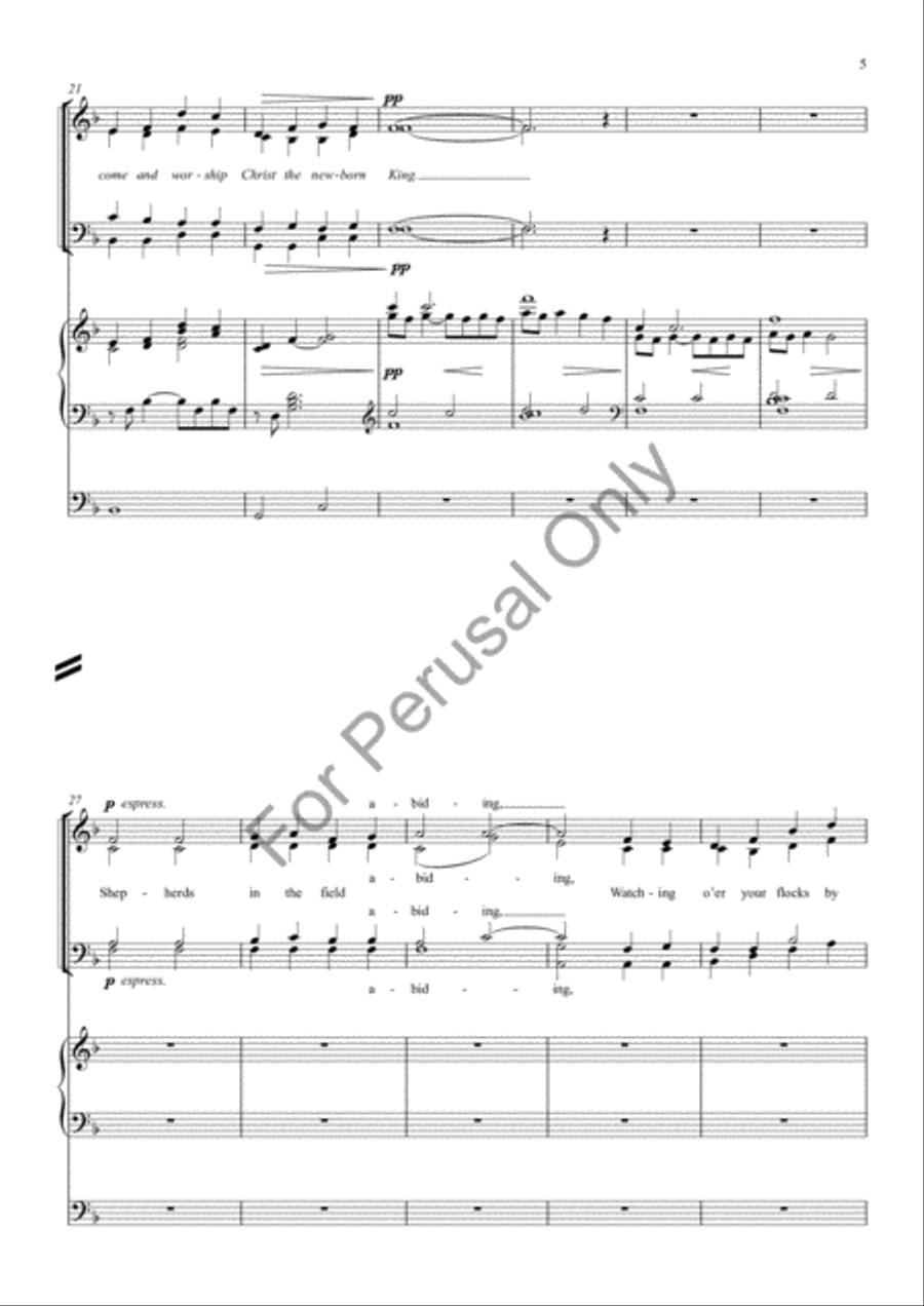 Angels, from the realms of glory 4-Part scores gallery preview page 4