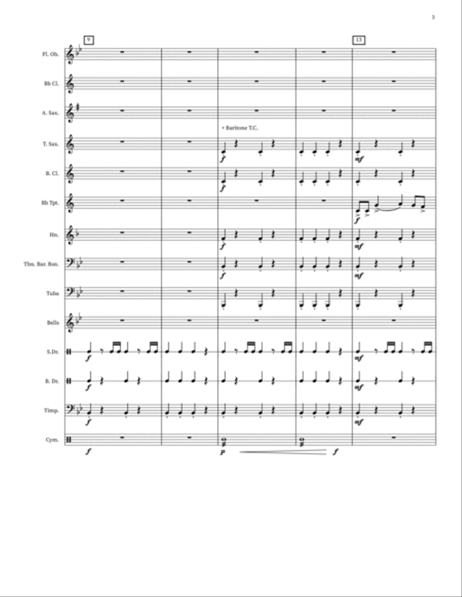 Rise Of The Super Trumpets Concert Band scores gallery preview page 3