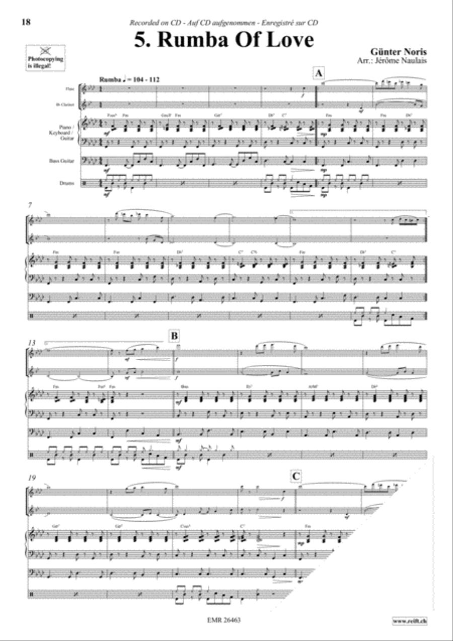 Let's Dance Volume 4 Let's Dance Volume 4 Woodwind Ensemble scores gallery preview page 7