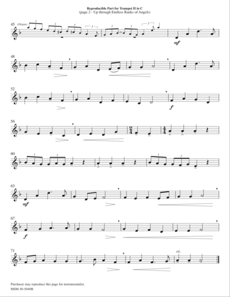 Up Through Endless Ranks of Angels Choir scores gallery preview page 6