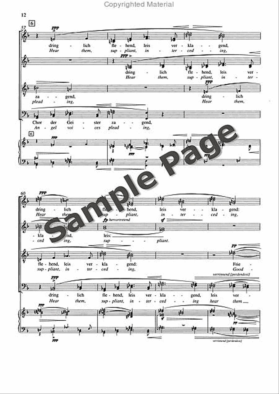 Friede auf Erden, Op. 13 Divisi scores gallery preview page 13
