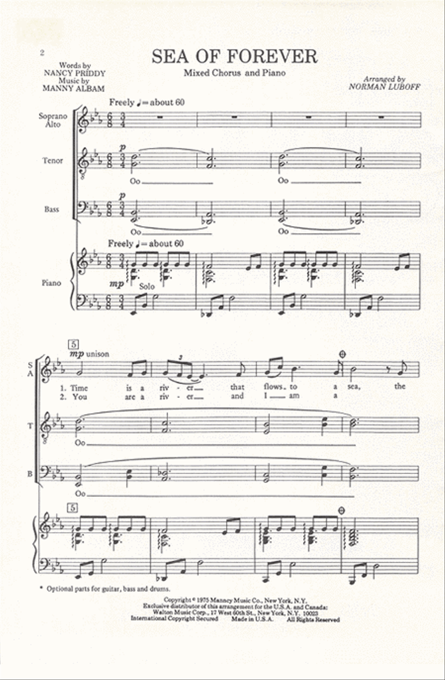 Sea of Forever Divisi scores gallery preview page 2