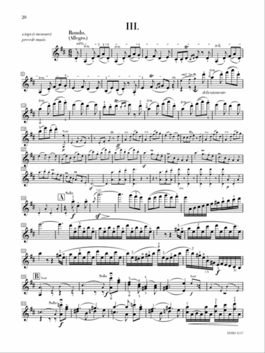 Beethoven - Violin Concerto in D Major, Op. 61 Violin Solo scores gallery preview page 4