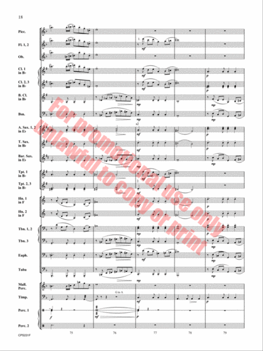 Better Angels Concert Band scores gallery preview page 19