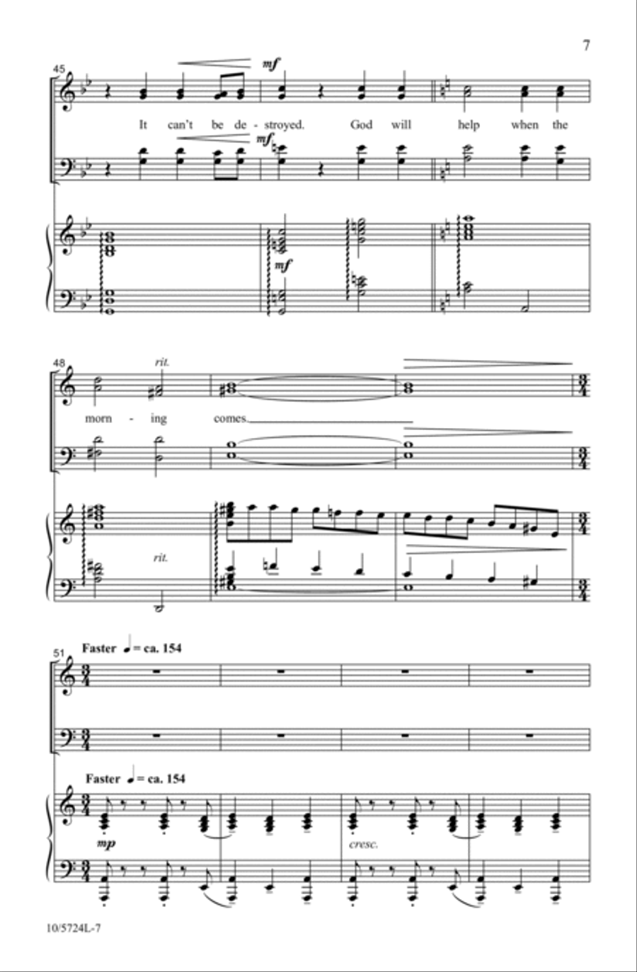Psalm 46 Psalm 46 4-Part scores gallery preview page 7